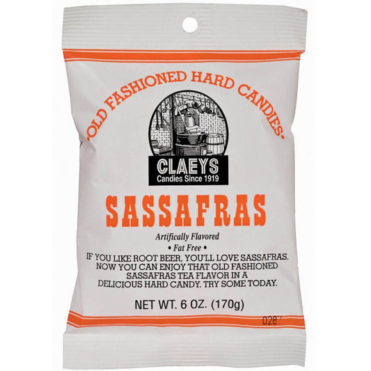 Claeys Old Fashioned Hard Candies Sassafras, 6oz Bag
