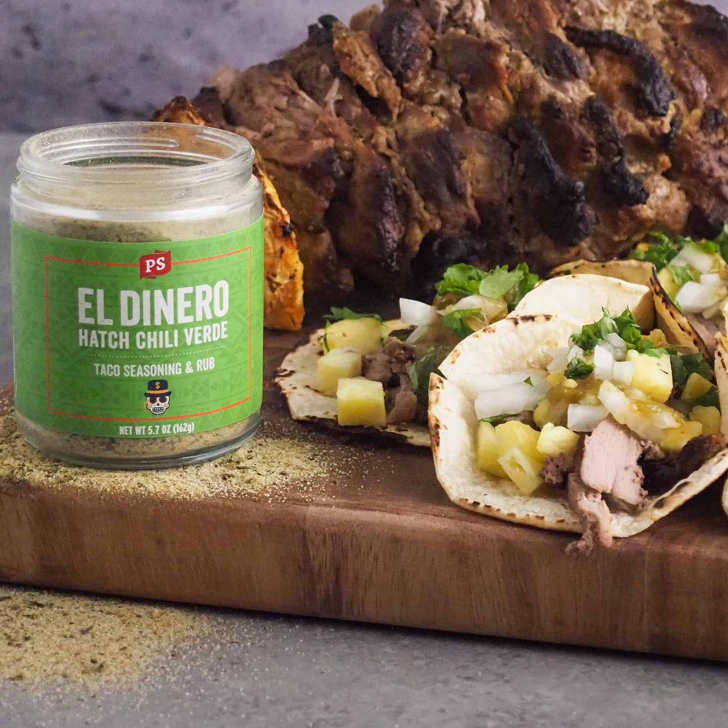 El Dinero - Hatch Chili Verde Taco Seasoning & Rub 5.7oz