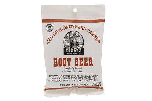 Claeys Old Fashioned Hard Candies Root Beer, 6oz Bag