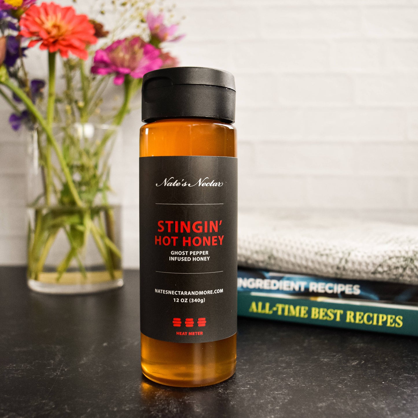 Stingin' Hot Honey, Plastic Squeeze Bottle 12oz