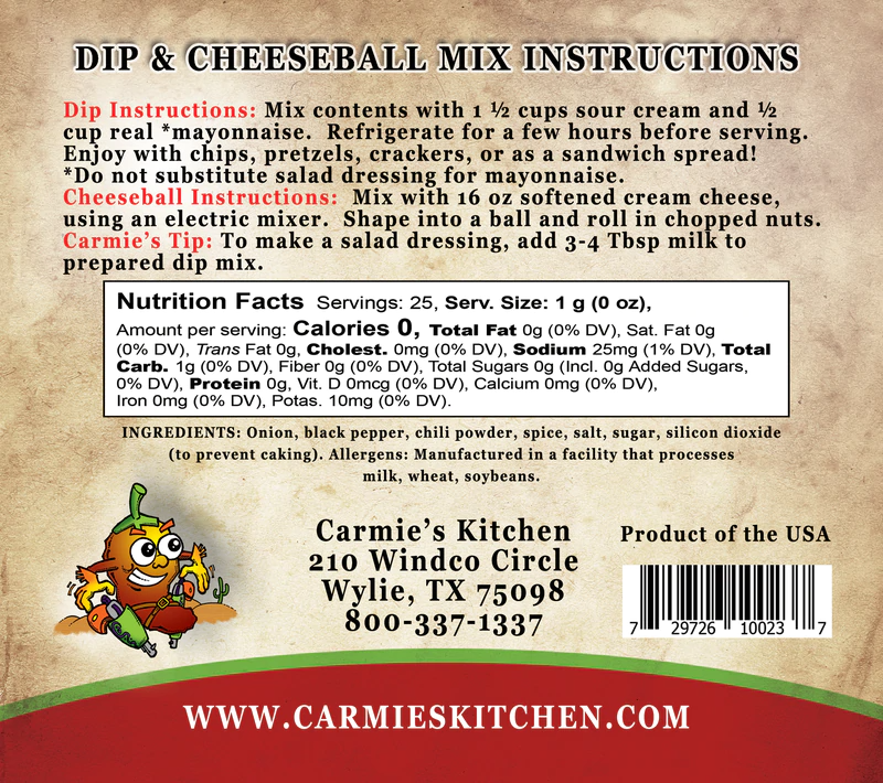 Chipotle Ranch Dip Mix