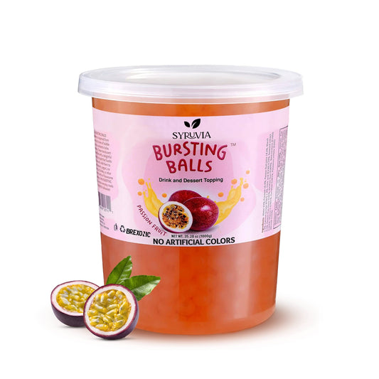 2 LB Passion Fruit Flavored Popping Boba